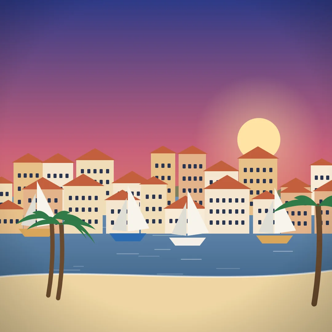 Palma, Espanja – Reissaajat.fi:n kuvitus