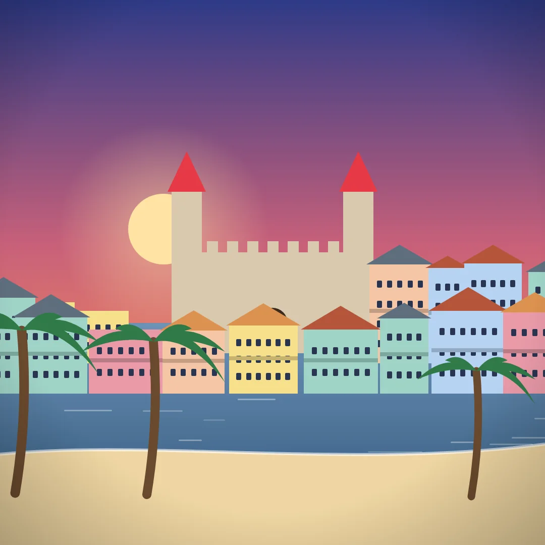 Cartagena, Kolumbia – Reissaajat.fi:n kuvitus