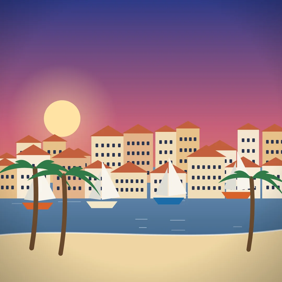 Split, Kroatia – Reissaajat.fi:n kuvitus
